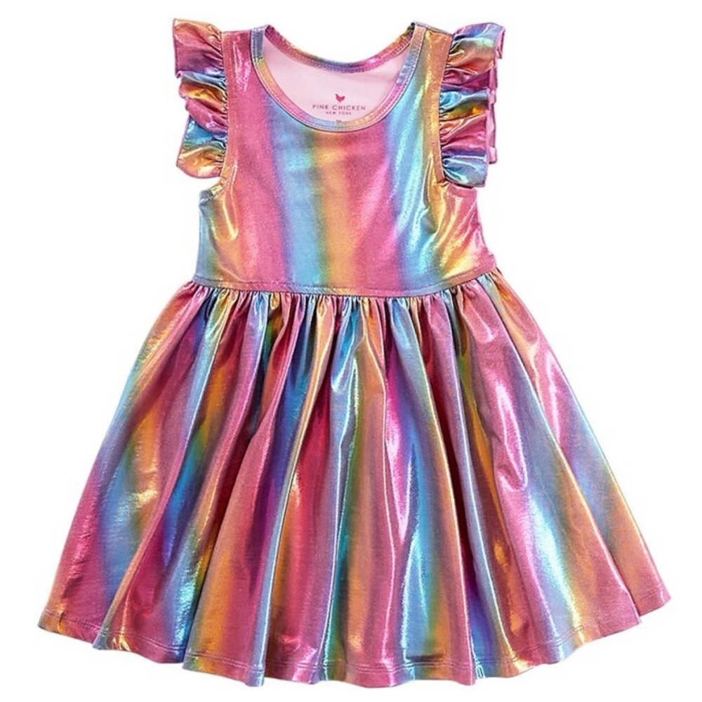 Pink Chicken Girls Ruffle Steph Dress